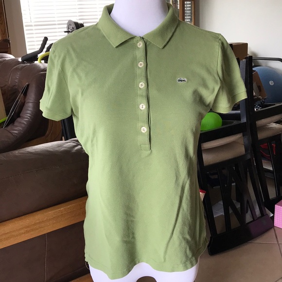 Green Lacoste polo 👕 size 42 - Picture 1 of 7